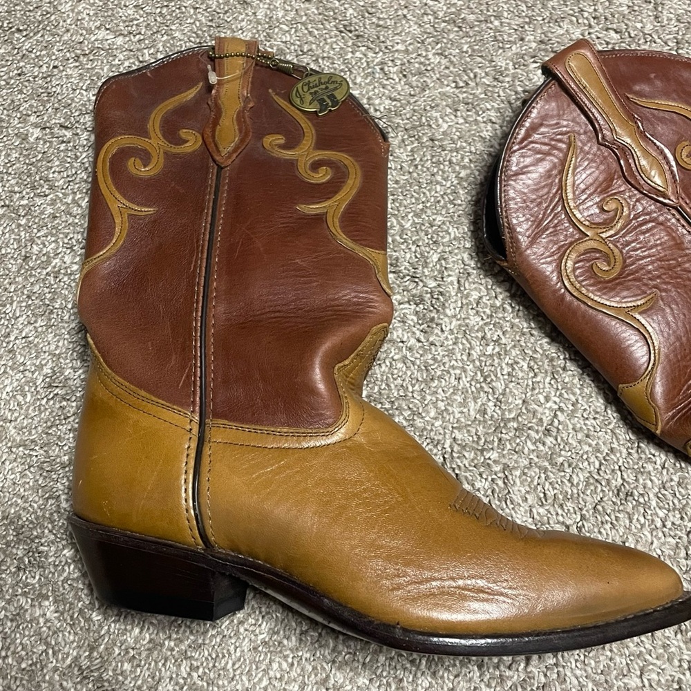 Women’s J. Chisholm Western Boots Size 10 - Picture 2 of 7